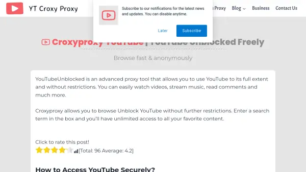 YT Croxy Proxy