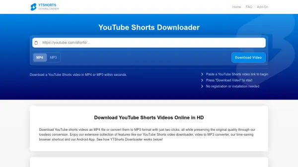 YTShorts Downloader
