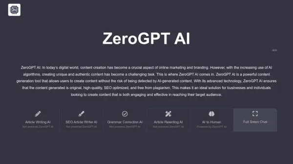 ZeroGPT AI